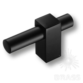 BRASS Ручка-Кнопка 8954 0008 Al6-AL6 Чёрный
