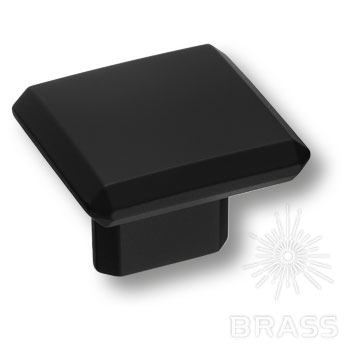 BRASS Ручка-Кнопка 4106 016MP24 Чёрный 16мм