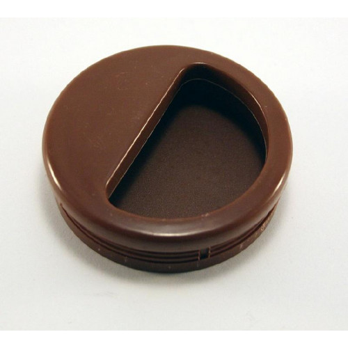 Ручка Врезная D50 Коричневая Пластик