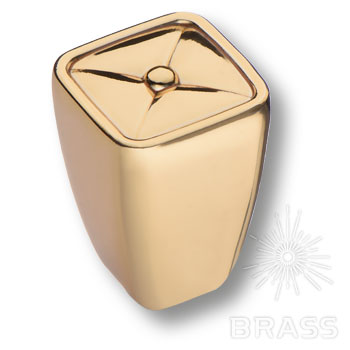 BRASS Ручка-Кнопка 4132 001MP11 Золото