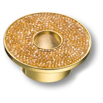 Swarovski Ручка-Кнопка STONE32/O-SW/O Гл.Золото 32мм
