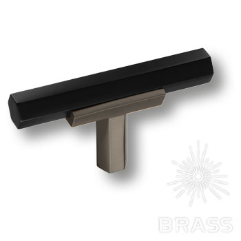 BRASS Ручка-Кнопка 74-Titanium-Matt Black