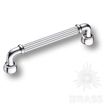 BRASS Ручка-Скоба 1116 128MP02 Глянцевый Хром 128мм