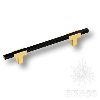 BRASS Ручка-Рейлинг 778-128-Matt Gold-Matt Black