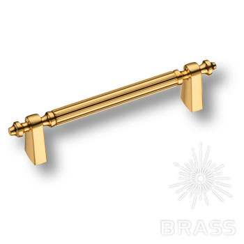 BRASS Ручка-Скоба 1121 128MP11 Глянцевое Золото 128мм