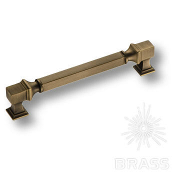 BRASS Ручка-Скоба BU 015.160.04SQ Стар.Латунь 160мм