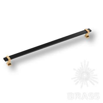 BRASS Ручка-Скоба 737-320-Matt Gold-Matt Black