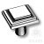 BRASS Ручка-Кнопка 3305 0008 CR 26х30х30мм Хром