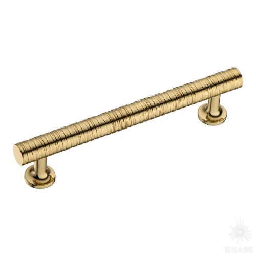 BRASS Ручка-Скоба 9208 0128 GL-GL Глянцевое Золото 128мм
