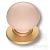 BRASS Ручка-Кнопка 3005-61-PINK d=32мм керамика/металл, розовый/матовое золото