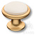 BRASS Ручка-Кнопка 3008-61-L PEARL Перламутровый/Матовое Золото